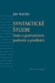 obálka: Syntaktické štúdie
