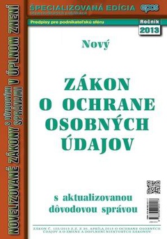 obálka: Zákon o ochrane osobných údajov