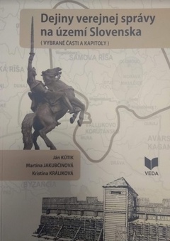 obálka: Dejiny verejnej správy na území Slovenska