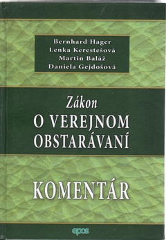 obálka: Zákon o verejnom obstarávaní - komentár