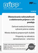 obálka: DUPP 14/2019 Obstarávanie nehnuteľností a zdaňovanie príjmov z ich predaja