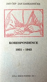 obálka: Korespondence 1931 - 1943