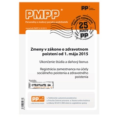 obálka: PMPP 9-10/2015 Zmeny v zákone o zdravotnom poistení od 1.mája 2015