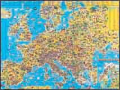 obálka: Detská mapa Európy