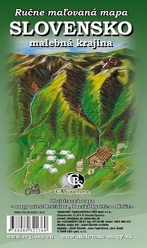 obálka: Slovensko - Malebná krajina (maľovaná mapa)