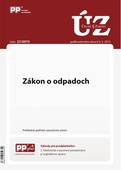 obálka: UZZ 21/2015 Zákon o odpadoch