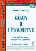 obálka: ZÁKON O ÚČTOVNÍCTVE 2012