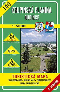 obálka: Krupinská planina - Dudince 1:50 000