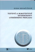 obálka: Textové a mimotextové determinanty literárneho prekladu