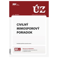 obálka: UZZ 28/2015 Civilný mimosporový poriadok