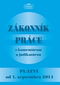 obálka: Zákonník práce s komentárom a judikatúrou, platný od 1. septembra 2014