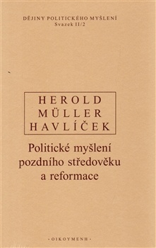 obálka: Dějiny politického myšlení II/2