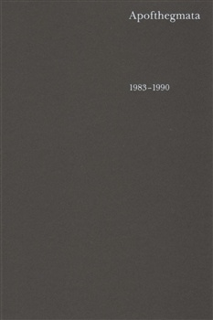 obálka: Apofthegmata 1983–1990