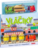obálka: Vláčiky - Knižka s magnetkami