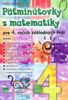 obálka: Päťminútovky z matematiky pre 4. ročník základných škôl