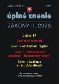 obálka: Aktualizácia II-1 2023 - Obchodný zákonník a obchodný register