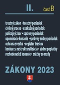 obálka: Zákony II B 2023 - Trestné právo, exekučný poriadok správne právo a súdne spory
