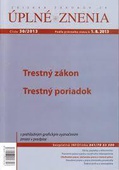 obálka: UZZ 30/2013 Tresný zákon, Trestný poriadok