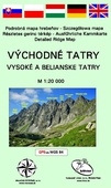 obálka: Východné Tatry - Vysoké a Belianske Tatry (mapa)