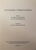 obálka: Slovakistika v České slavistice