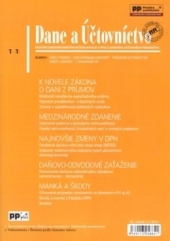 obálka: Dane a účtovníctvo 11/2014