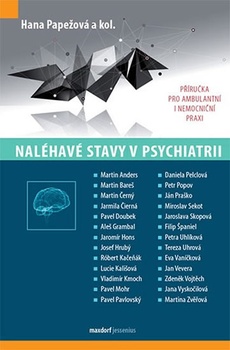 obálka: Naléhavé stavy v psychiatrii