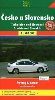 obálka: Česko a Slovensko 1:500 000