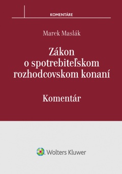 obálka: Zákon o spotrebiteľskom rozhodcovskom konaní - komentár