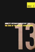 obálka: AMNESTY INTERNATIONAL REPORT 2013