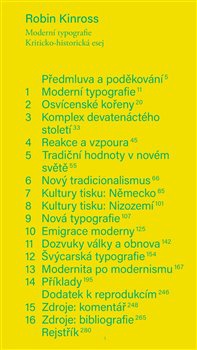 obálka: Moderní typografie