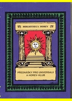 obálka: Přednášky pro Universalii a Horev-klub