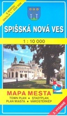 obálka: Spišská Nová Ves - mapa mesta 1:10000