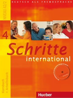 obálka: Schritte international 4 - Kursbuch+Arbeitsbuch  + CD