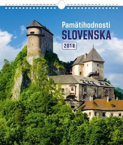 obálka: Pamätihodnosti Slovenska 2018 - nástěnný kalendář