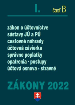 obálka: Zákony I-B/2022 - účtovné zákony