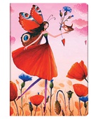 obálka: Poppy Field midi lined