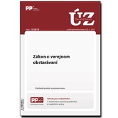 obálka: UZZ 13/2015 Zákon o verejnom obstarávaní