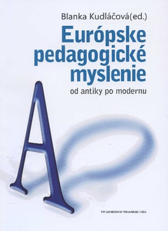 obálka: Európske pedagogické myslenie od antiky po modernu