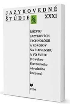 obálka: Jazykovedné štúdie XXXI.