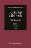 obálka: Obchodný zákonník - Veľký komentár (I. a II. zväzok)