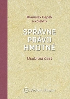obálka: Správne právo hmotné. Osobitná časť