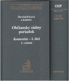 obálka: Občiansky súdny poriadok. Komentár.