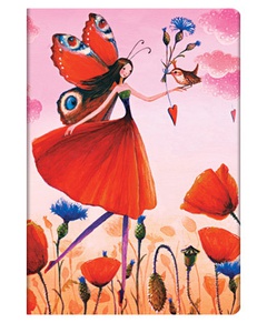 obálka: Poppy Field midi lined