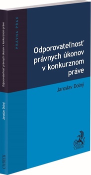 obálka: Odporovateľnosť právnych úkonov v konkurznom práve