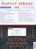 obálka: Daňové zákony 2016 pre účtovníkov