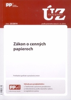 obálka: UZZ 23/2014 Zákon o cenných papieroch