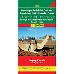 obálka: Spojené arabské emiráty, Perský záliv, Kuvait, Omán 1:1 600 000 automapa  