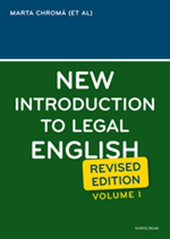 obálka: NEW INTRODUCTION TO LEGAL ENGLISH I