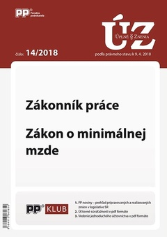 obálka: Úplne znenia zákonov 14-2018