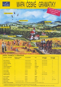 obálka: Mapa české gramatiky     INFOA